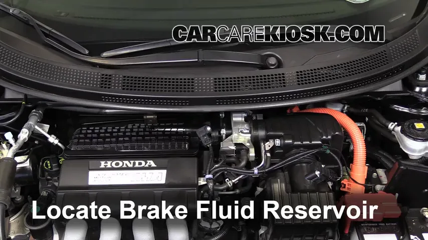 2011 Honda CR-Z EX 1.5L 4 Cyl. Brake Fluid Check Fluid Level